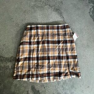 Brand new Plaid Skirt